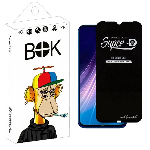 محافظ صفحه نمایش بوک مدل Shiny SuperD مناسب برای گوشی موبایل شیائومی Redmi Note 8