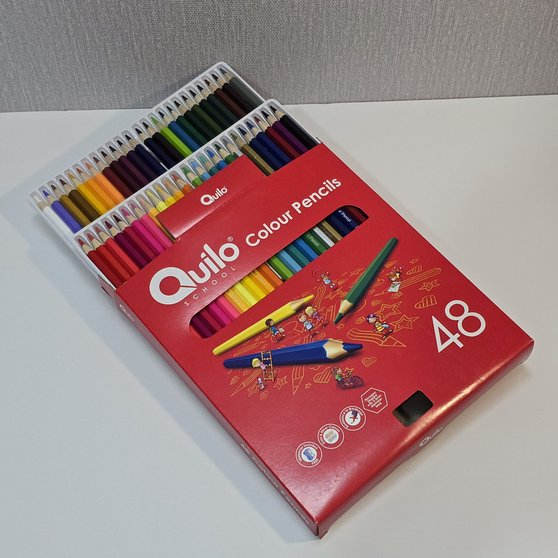 مداد رنگی ۴۸ رنگ کوییلو مدل تراشدار