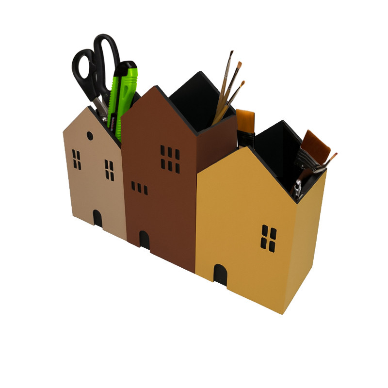 جامدادی رومیزی طرح خانه مدل MD035 مجموعه 3 عددی