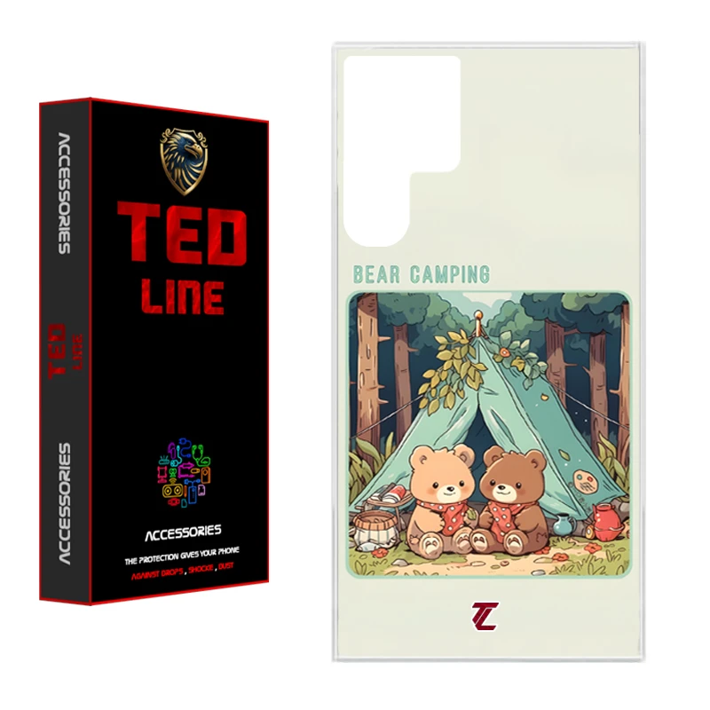 کاور تد لاین طرح خرس کد 1114 مناسب برای گوشی موبایل سامسونگ Galaxy S24 Ultra