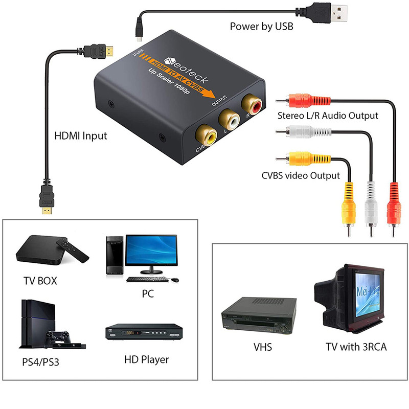 مبدل HDMI به CVBS نوتک کد 6347 2