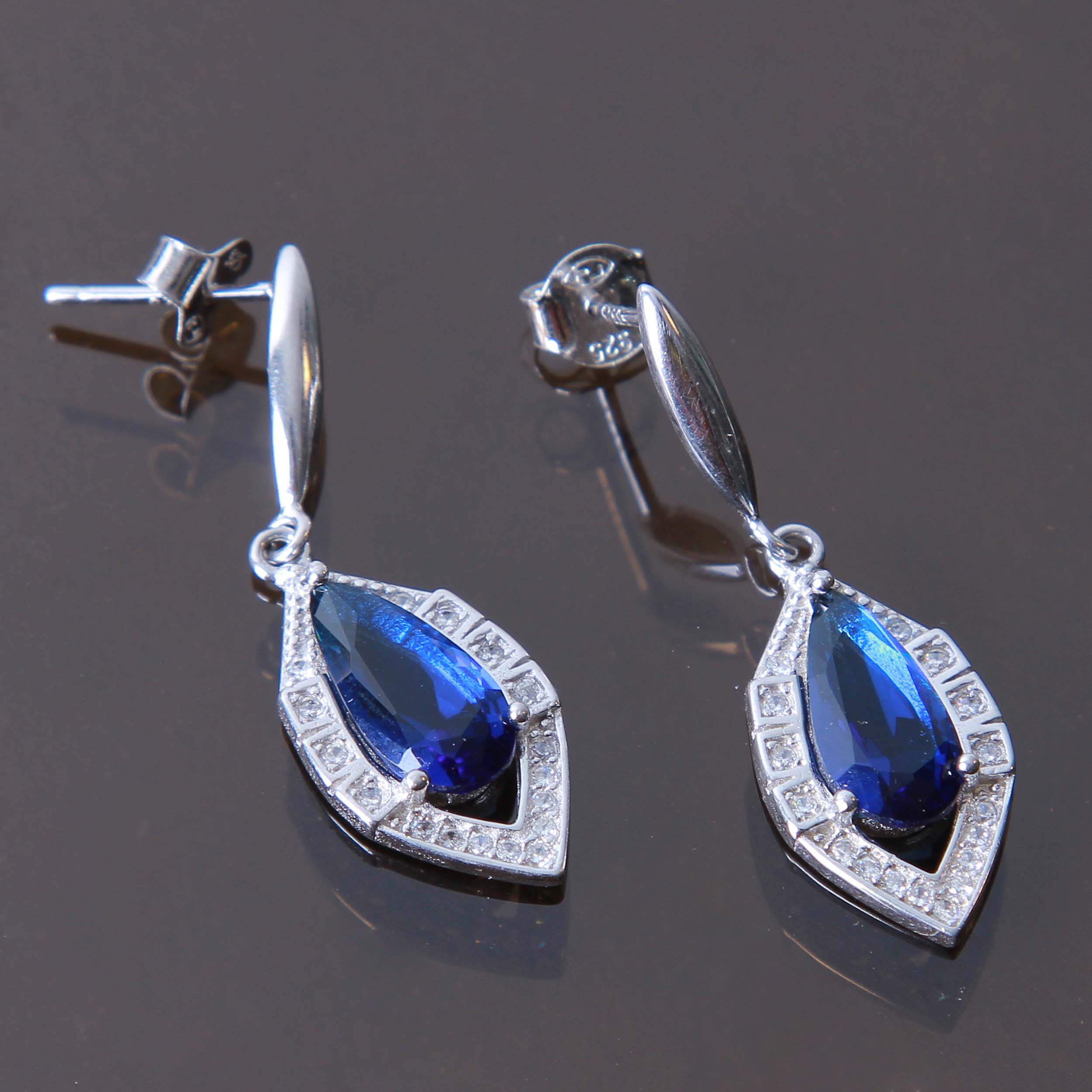 گوشواره نقره زنانه بازرگانی میلادی کد GZN_204