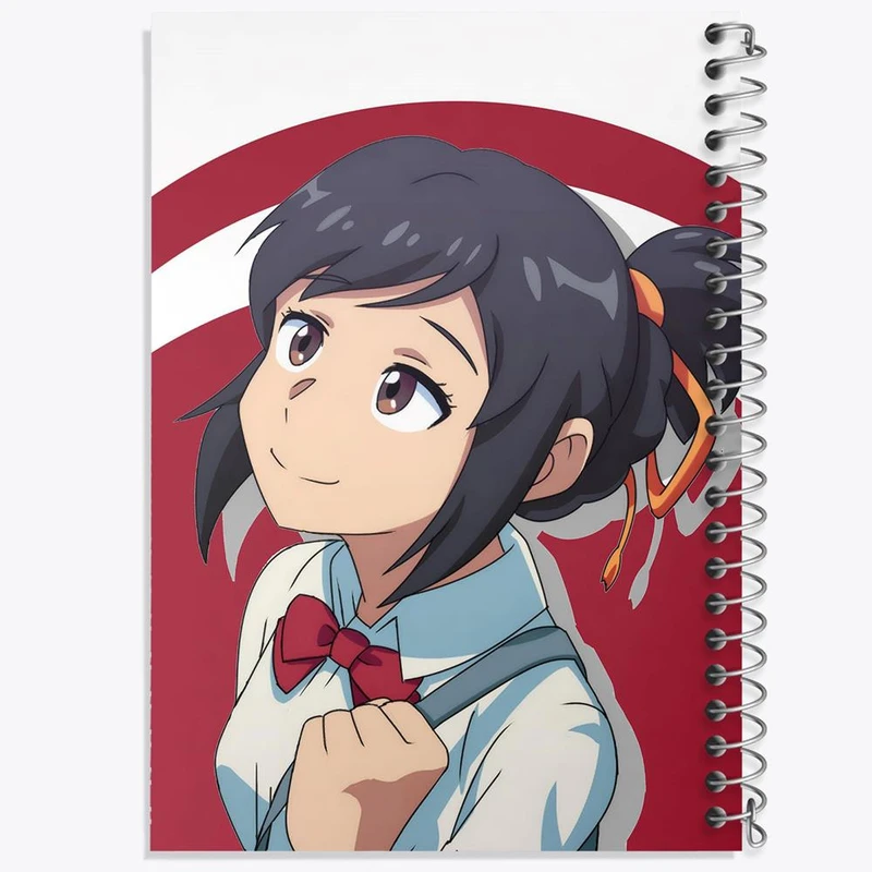 دفتر ژورنال نویسی 50 برگ خندالو مدل نقطه ای طرح میتسویا میامیزو انیمه یورنیم Your Name کد 16249