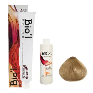 کیت رنگ مو بیول سری LIGHT PLATINUM شماره 11.8 حجم 100 میلی لیتر رنگ بلوند پلاتینه شکلاتی روشن