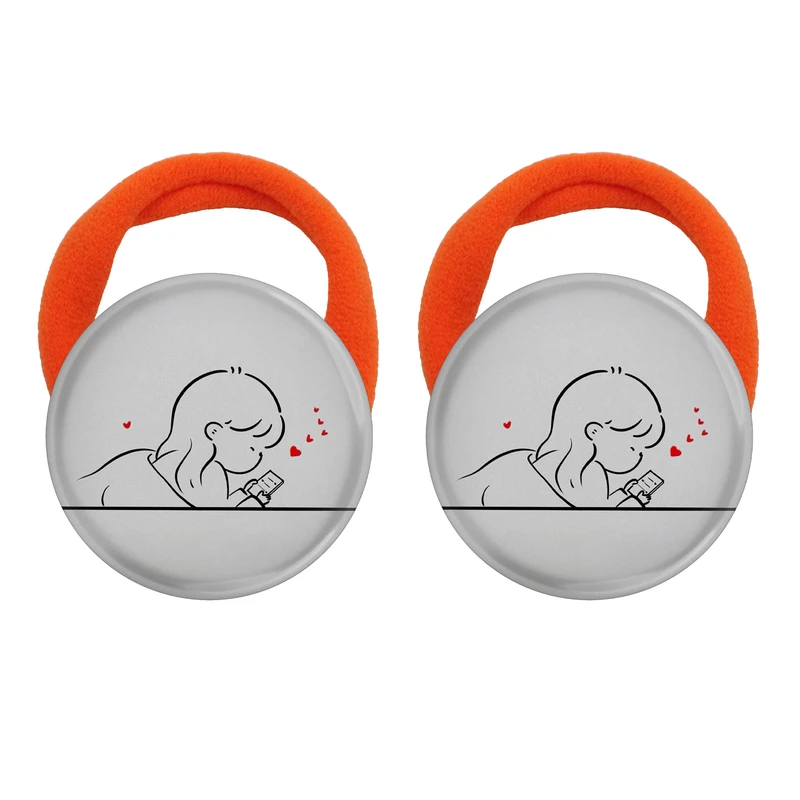 کش مو زنانه مدل دختر و قلب کد 1009 بسته دو عددی