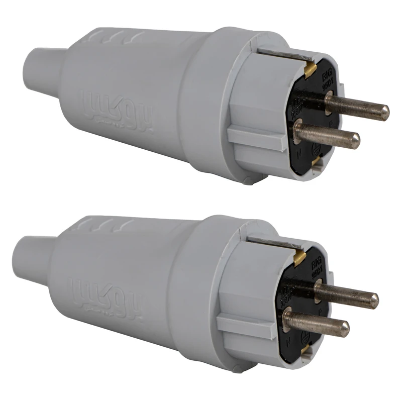 دوشاخه برق بروکس مدل صنعتی R236411 بسته 2 عددی