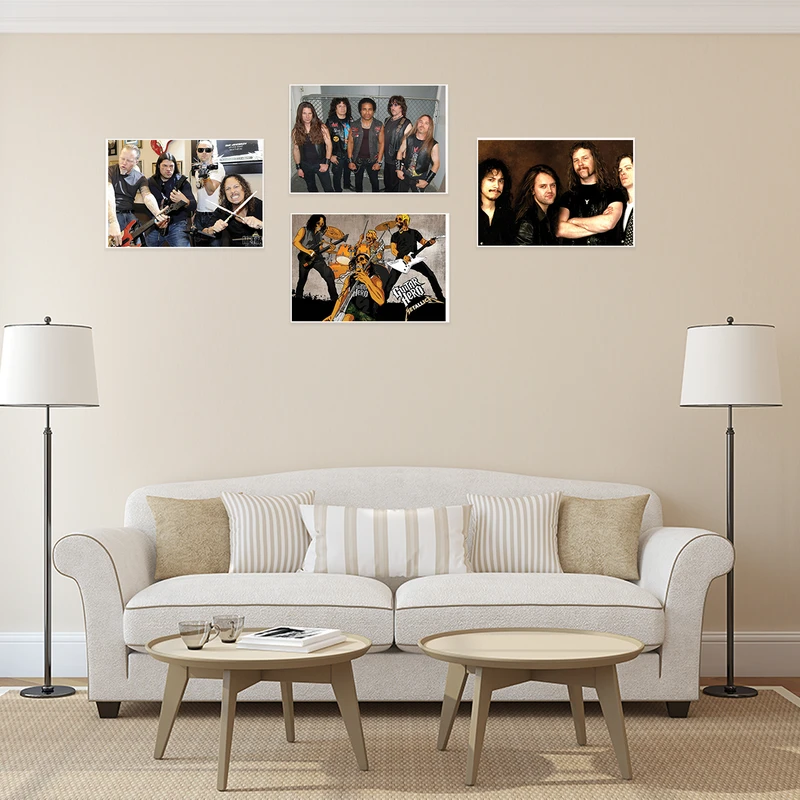 پوستر طرح متالیکا کد A-2131-Metallica مجموعه 4 عددی