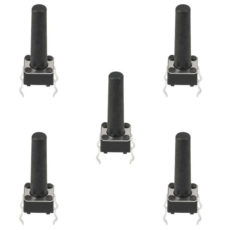 میکرو سوئیچ مدل Vertical-6×6×21-4P بسته 5 عددی