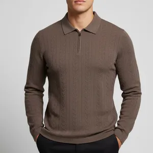 پلیور یقه برگردان مردانه مدل mt34