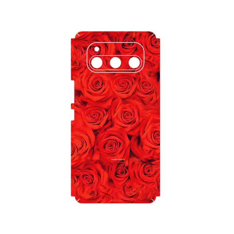 برچسب پوششی ماهوت مدل Red_Flower مناسب برای گوشی موبایل داریا Bond 5G