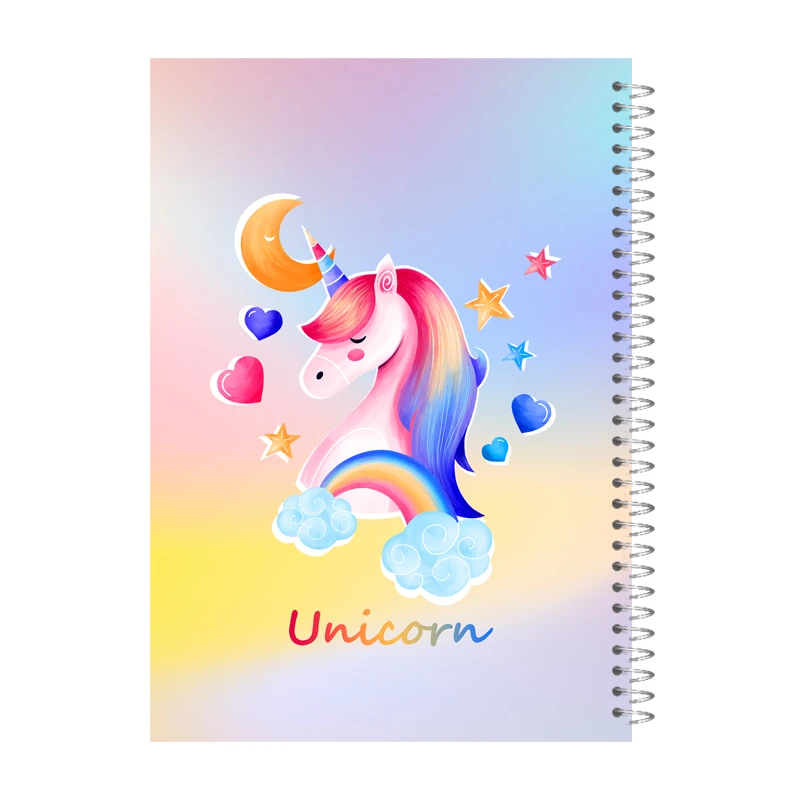 دفتر مشق 80 برگ آی چاپ مدل یونیکورن کد 732b