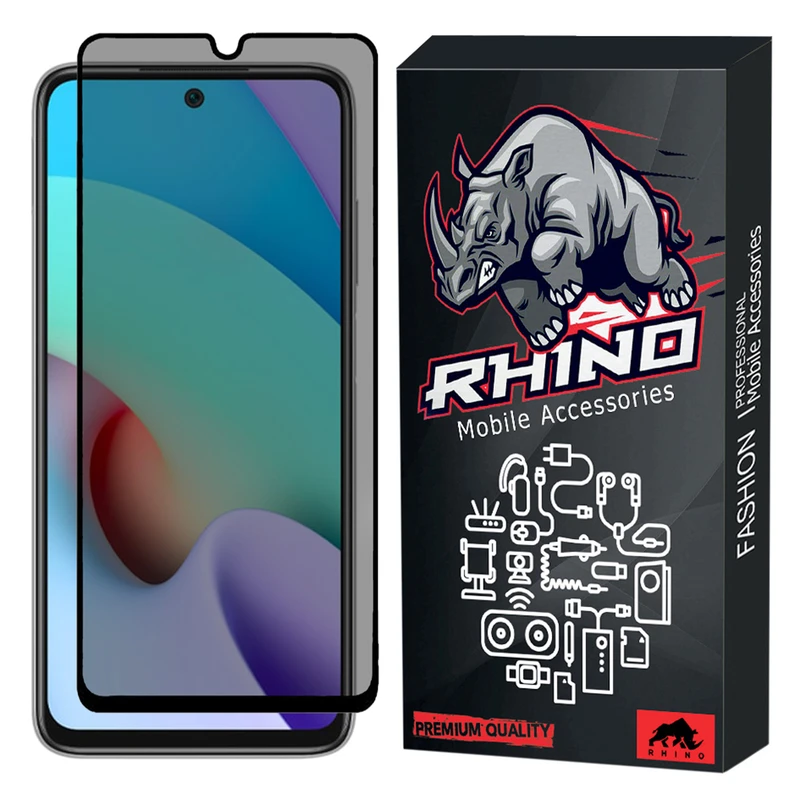 محافظ صفحه نمایش حریم شخصی راینو مدل R-Privacy مناسب برای گوشی موبایل شیائومی Redmi 10
