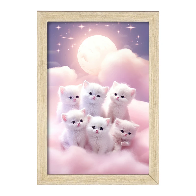 تابلو خندالو مدل گربه های کیوت کد F2708