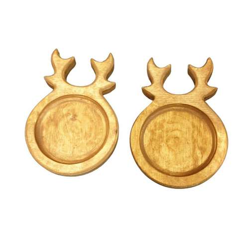 زیر لیوانی مدل چوبی کد R102 مجموعه دو عددی