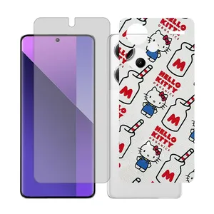 Glass Together model transparent Screen Protector Suitable for Xiaomi Redmi Note 13 Pro Plus Mobile Phone with Back cover sticker