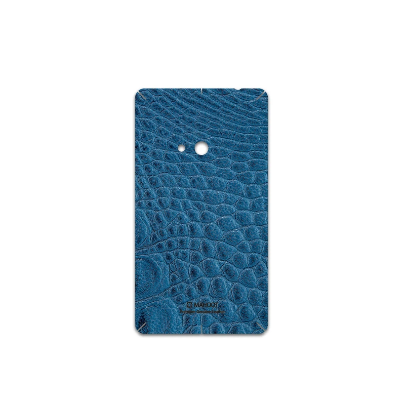 برچسب پوششی ماهوت مدل Blue-Crocodile-Leather مناسب برای گوشی موبایل نوکیا Lumia 625