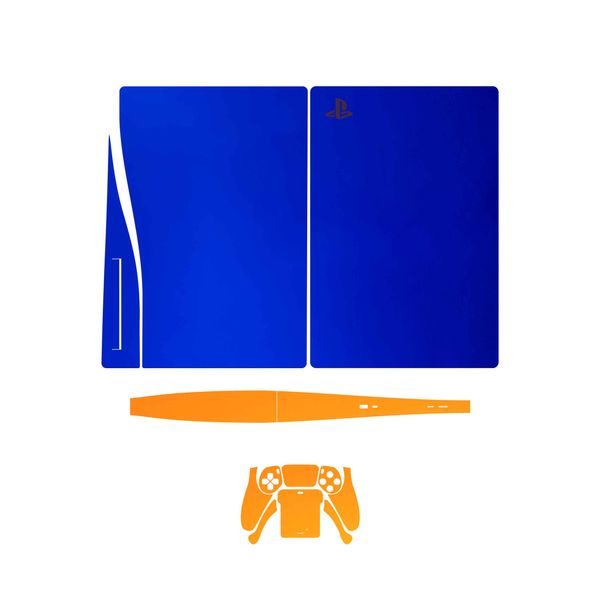 برچسب پوششی ماهوت مدل  Metallic-Blue مناسب برای کنسول بازی PS5
