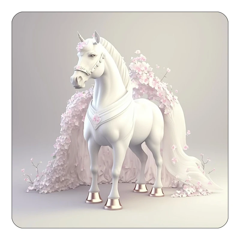 مگنت کاکتی طرح اسب تک شاخ و یونیکورن مدل mp30569