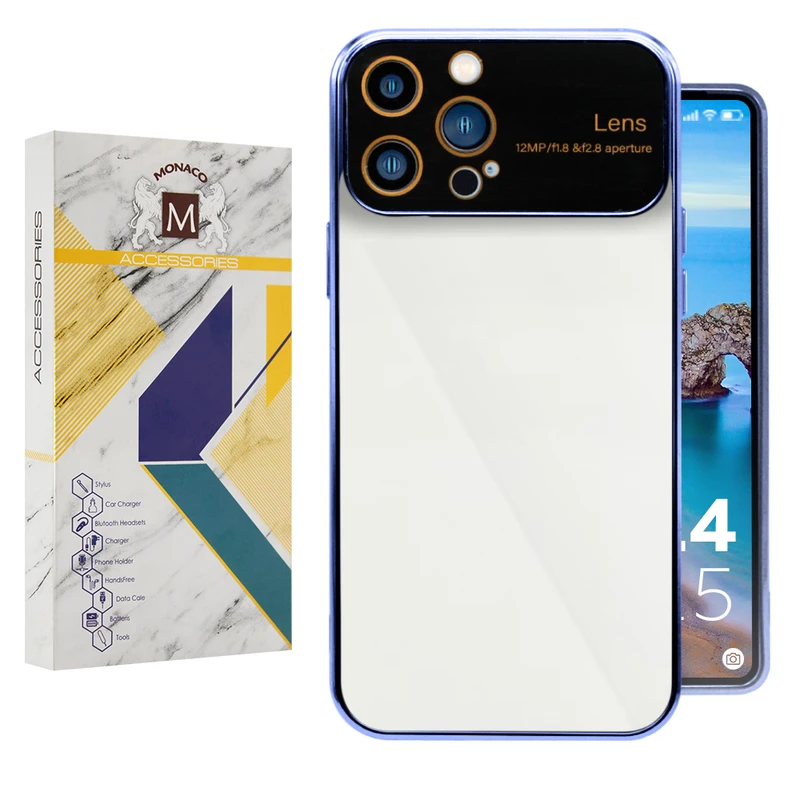 کاور موناکو مدل الکترولنز مناسب برای گوشی موبایل اپل iPhone 12 Pro