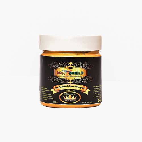  رنگ آکرلیک طلائی نانوشیلد مدل NSPT250 وزن دویست و پنجاه گرم