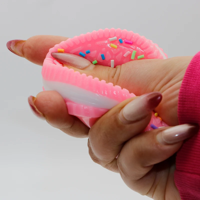 عکس شماره 14 : فیجت ضد استرس سمید مدل اسکوییشی نرمالو طرح بیسکوئیت 3 لایه