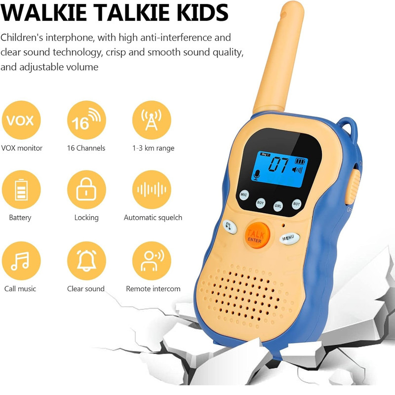 بیسیم اسباب بازی مدل Walkie Talkies کد R-88 مجموعه 2 عددی