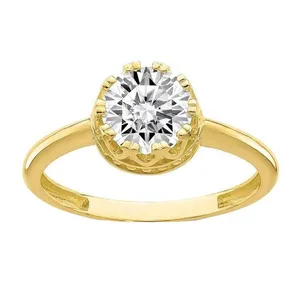 انگشتر طلا 18 عیار زنانه قیراط کد GH5838