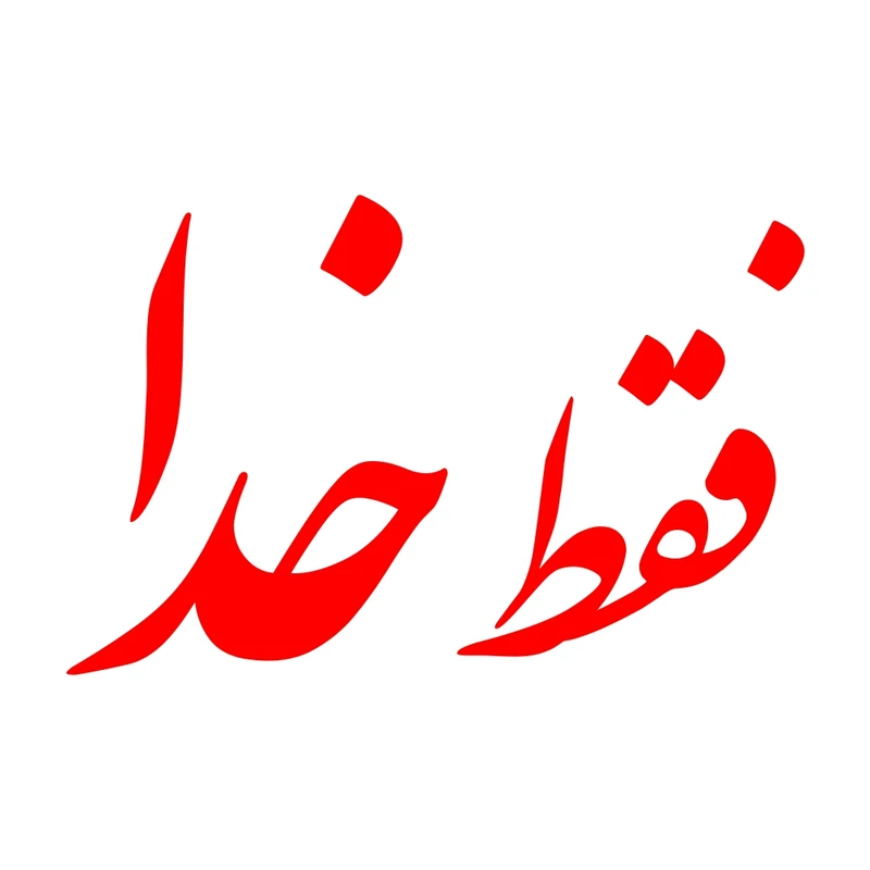 برچسب بدنه خودرو طرح فقط خدا کد MT-R353