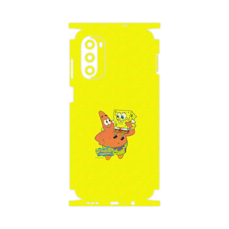 برچسب پوششی ماهوت مدل SpongeBob SquarePants-FullSkin مناسب برای گوشی موبایل موتورولا Moto G52