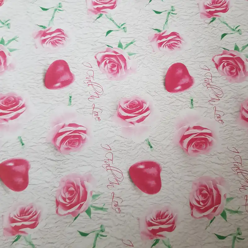 کاغذ کادو مدل گل رز