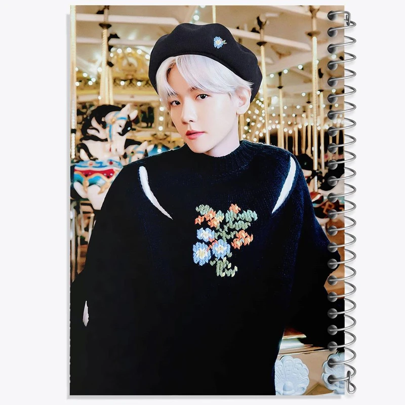 دفتر نقاشی 50 برگ خندالو مدل بکهیون گروه اکسو EXO کد 13619