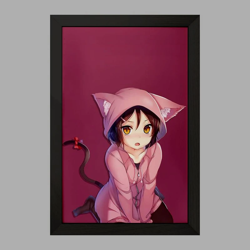 تابلو خندالو مدل دختر انیمه ای  کد 18030