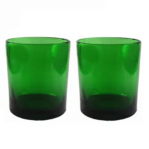 لیوان شیشه ای مدل ساده  کد 002 بسته 2 عددی