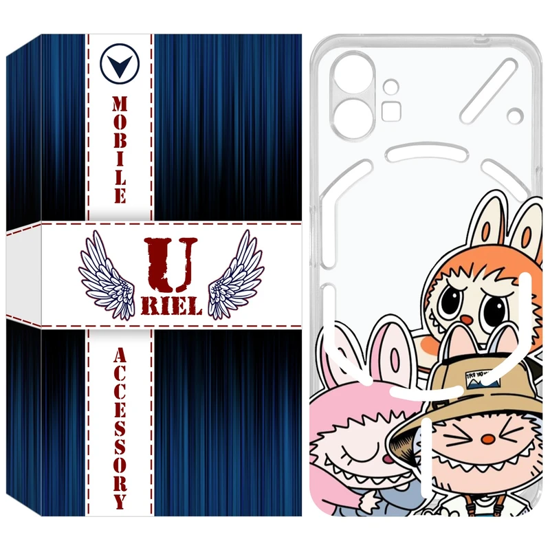 کاور یوریل مدل Clear کد 145 طرح لبوبو مناسب برای گوشی موبایل ناتینگ فون Nothing Phone 1