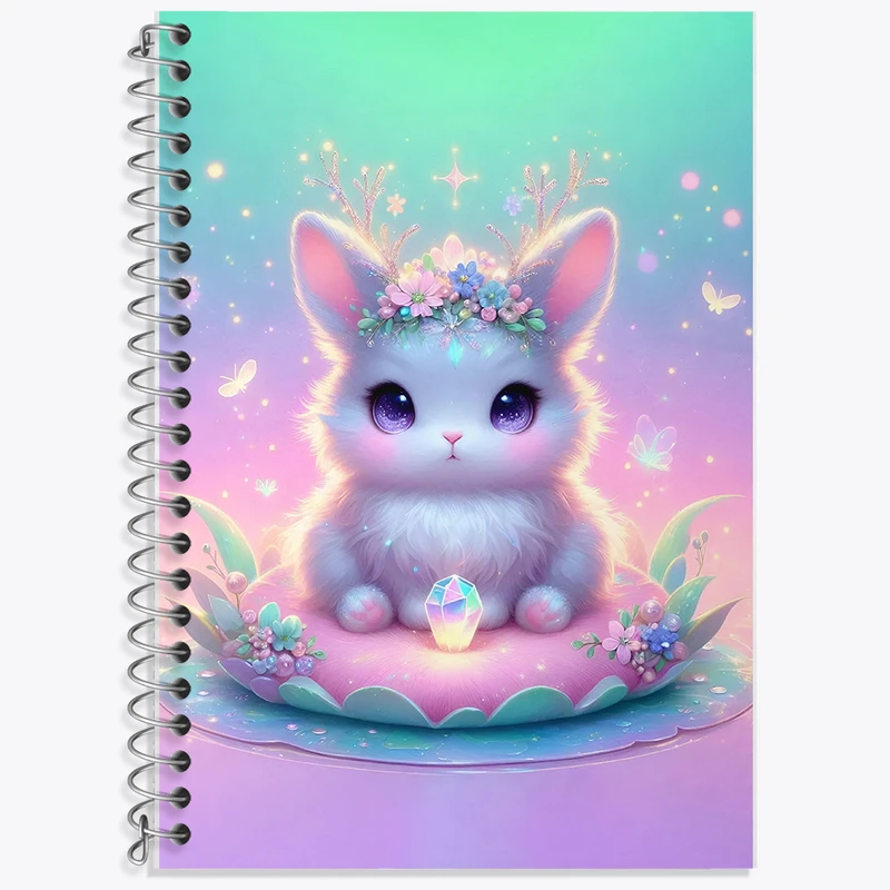 دفتر نت موسیقی 50 برگ خندالو طرح خرگوش بامزه کد F5381