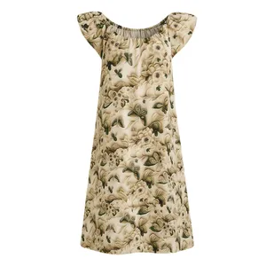 پیراهن آستین تا روی شانه راحتی زنانه مدل آنابلا کد 74