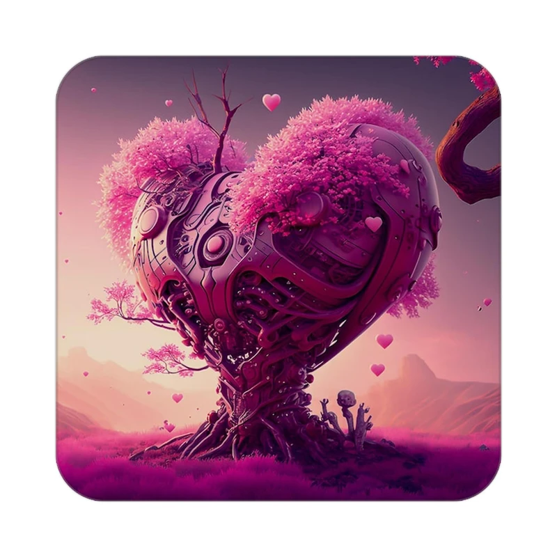 زیر لیوانی کاکتی مدل عاشقانه کد mp12326