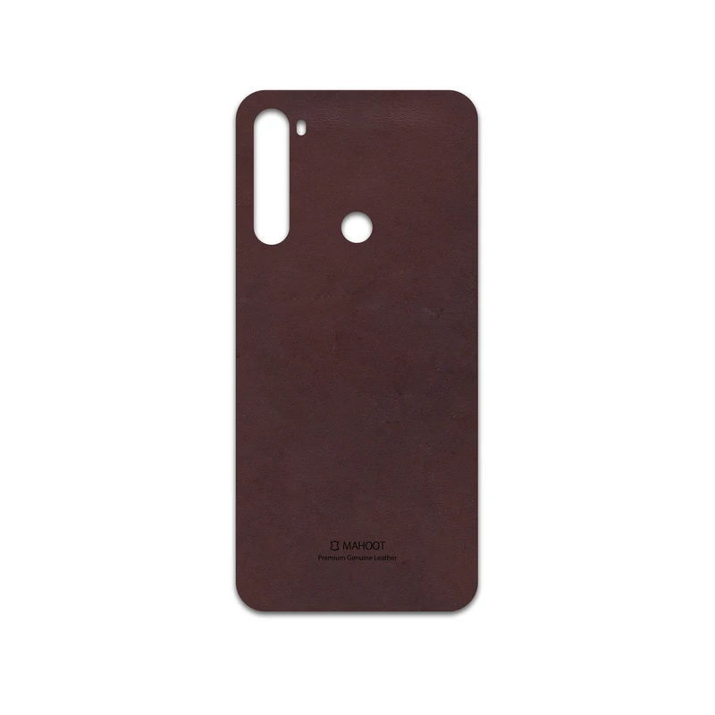 برچسب پوششی ماهوت مدل Matte-Dark-Brown-Leather مناسب برای گوشی موبایل شیائومی Redmi Note 8