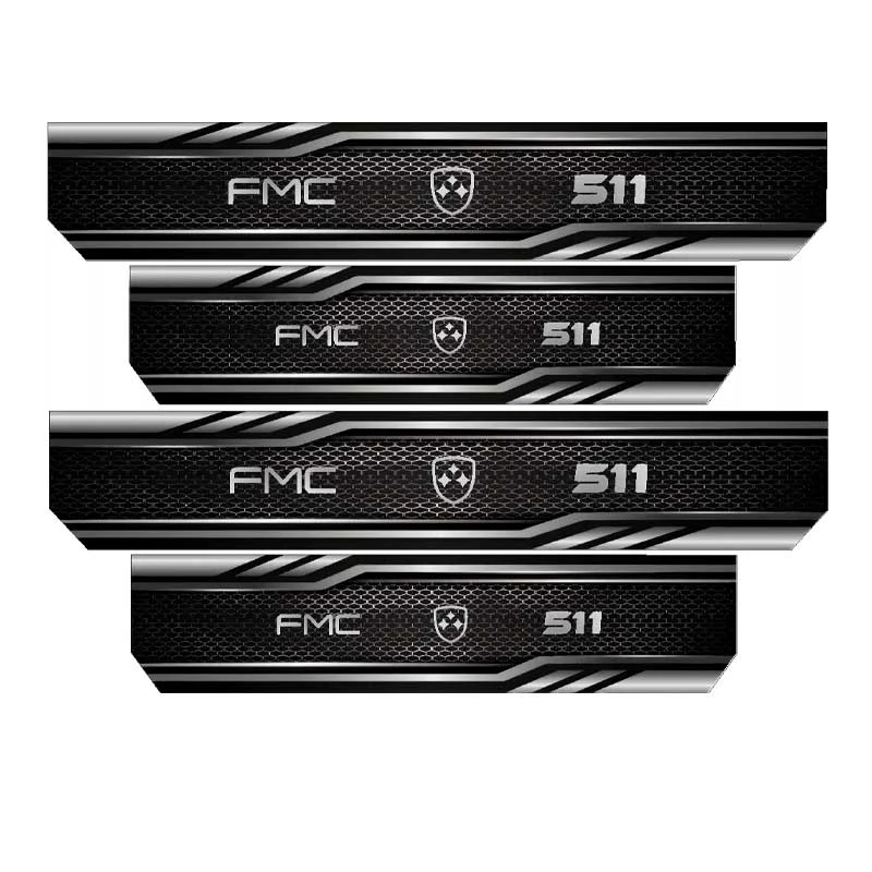 برچسب بدنه خودرو رایسان کد SP20124 مناسب برای اف ام سی 511 مجموعه 4 عددی