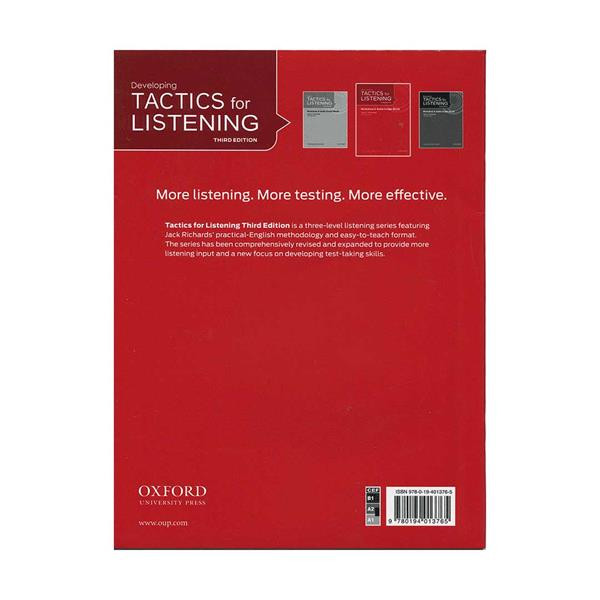 کتاب Developing TACTICS for LISTENING THIRD EDITION اثر Jack C. Richards انتشارات Oxford
