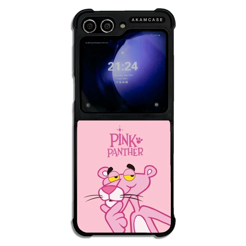 کاور آکام مدل AMC-WSGZFLIP5-PINK PANTHER7 مناسب برای گوشی موبایل سامسونگ Galaxy Z Flip 5