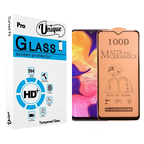 محافظ صفحه نمایش سرامیکی مات يونيک مدل +Clear مناسب گوشی موبایل سامسونگ galaxy A10