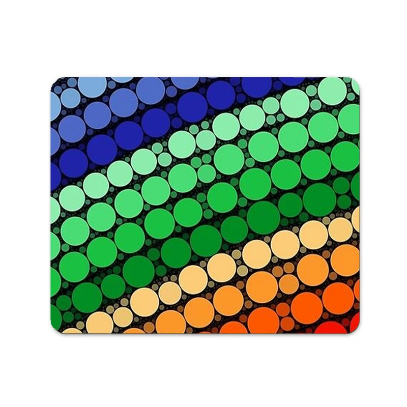 ماوس پد پاد آفرین طرح دایره های رنگی کد 711 سایز 19*24 سانتی متر