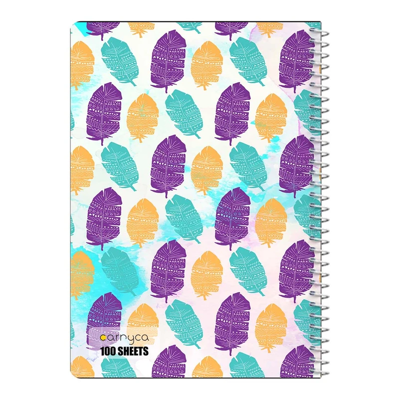 دفتر مشق 100 برگ سیمی کارنیکا طرح پترن بوهو Boho Pattern کد 19753