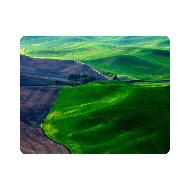 ماوس پد اطلس آبی طرح دشت و درخت مدل T7168