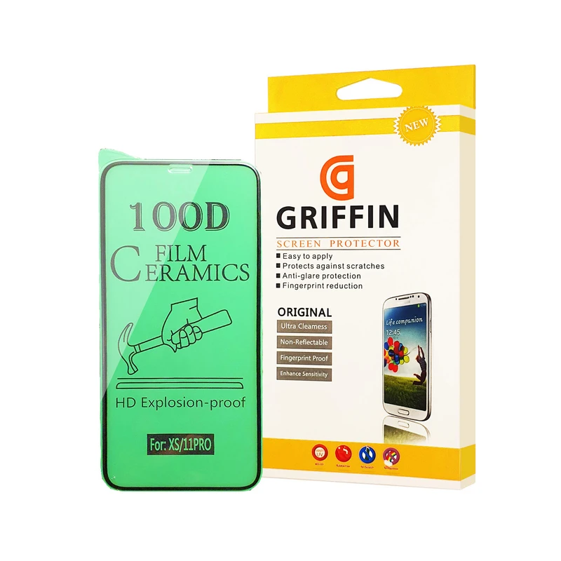 محافظ صفحه نمایش سرامیکی گریفین مدل FLCRG GN mo مناسب برای گوشی موبایل اپل iPhone 11 Pro