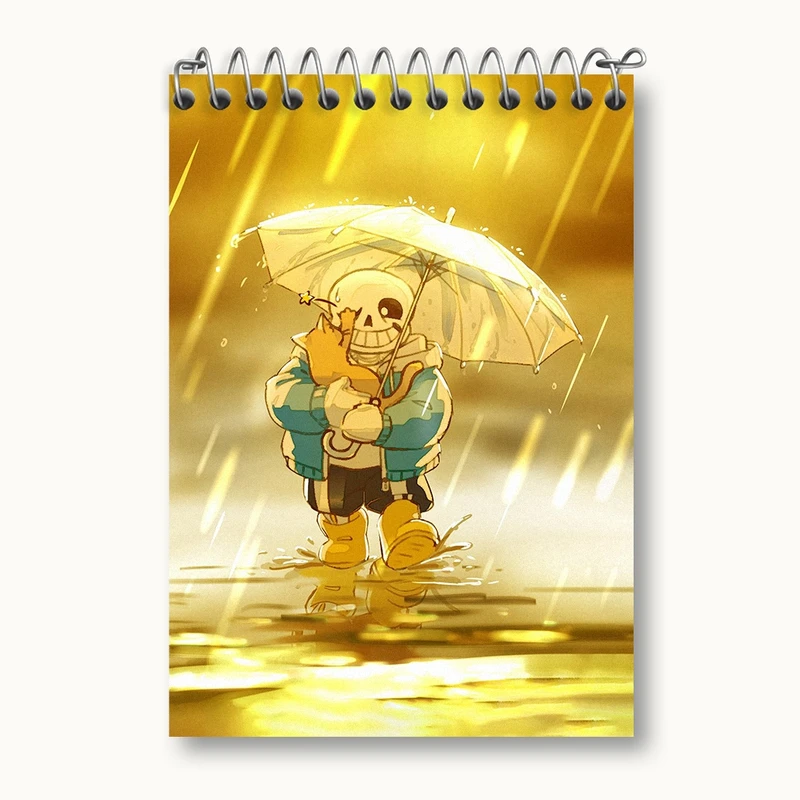 دفتر یادداشت 50 برگ خندالو مدل بازی آندرتیل (Undertale) کد 31802