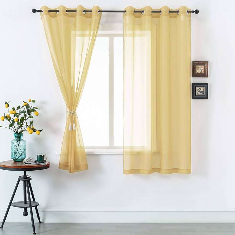 پرده پانچ تیکو دکو مدل حریر شاین ژرسه سایز 180x140 سانتی‌متر