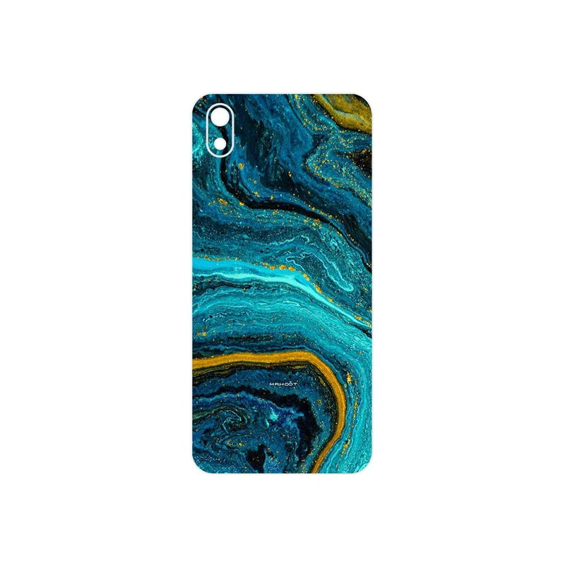 برچسب پوششی ماهوت مدل Turquoise marblewith golden streaks مناسب برای گوشی موبایل شیائومی Redmi 7A
