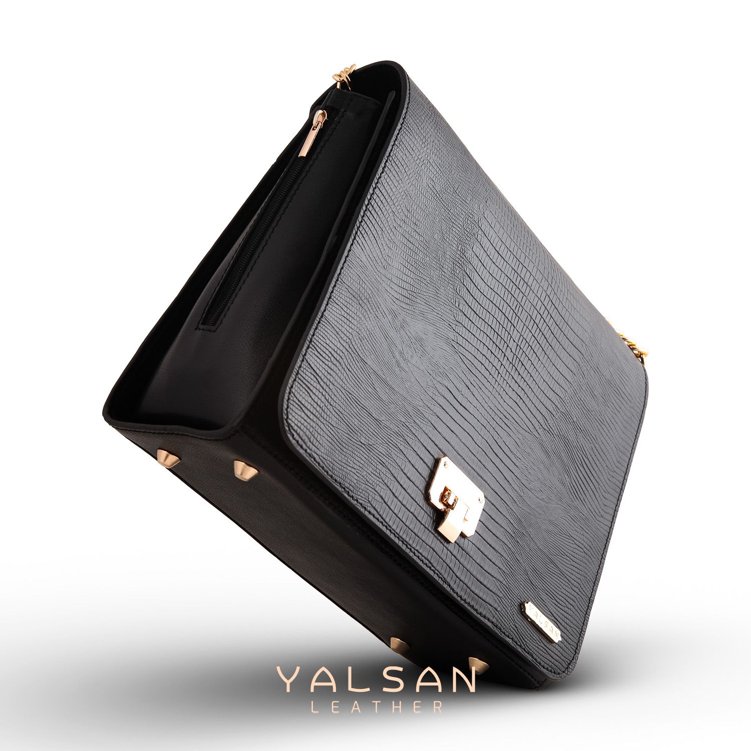 کیف دوشی زنانه چرم یلسان مدل الین کد 036-GLGP -  - 9